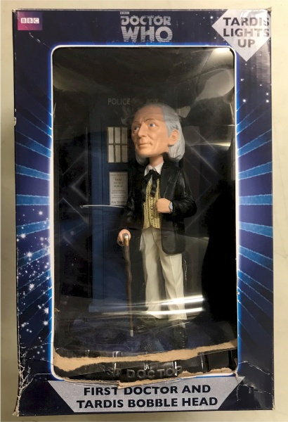 Doctor Who 1st Doctor Bobble Head Figure in Damaged Packaging